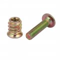 Uxcell 5pcs Wooded Furniture Connecting Fitting M6x25mm Hex Socket Bolt W Insert Nut