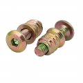 Uxcell 5pcs Wooded Furniture Connecting Fitting M6x25mm Hex Socket Bolt W Insert Nut