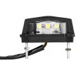 12v Motorcycle Led License Plate Light Universal Motorbike Rear Brake Tail Lamp Mount White
