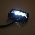 12v Motorcycle Led License Plate Light Universal Motorbike Rear Brake Tail Lamp Mount White 