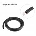 Uxcell Lubricating Oil Hose 8mm 5 16 Id X 12mm 15 32 Od 4 92ft 1 5m Rubber Water Pipe Tubing Black