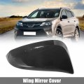 Uxcell Black Right Side Car Door Wing Mirror Cover Rear View Cap For Toyota Rav4 2013-2019
