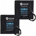 Niche Push Pull Throttle Cable Set For Honda Klr650 54012-0121 54012-0120