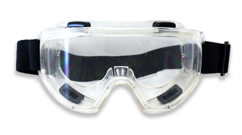Toolusa Knight Guard Clear Lens Jumbo Safety Goggles 9 5 24 1 Cm Width Ventilated Design Pliable Fit Accommodates Additional