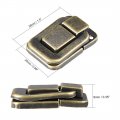 Uxcell Toggle Catch Lock 40mm Retro Decorative Bronze Hasp W Screws For Suitcase Chest Trunk Latches Clasp Pack Of 10