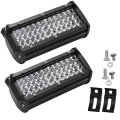 Saihisday 1 Pair 7-inch 144w Work Lights Fog Light Driving Pods With Mounting Bracket Kits Suitable For Trucks Utvs Atvs Boats 