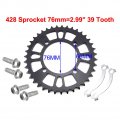 Tc-motor 428 76mm 39 Tooth Rear Chain Sprocket For Chinese Pit Dirt Trail Bike Motorcycle Motocross 50cc-160cc