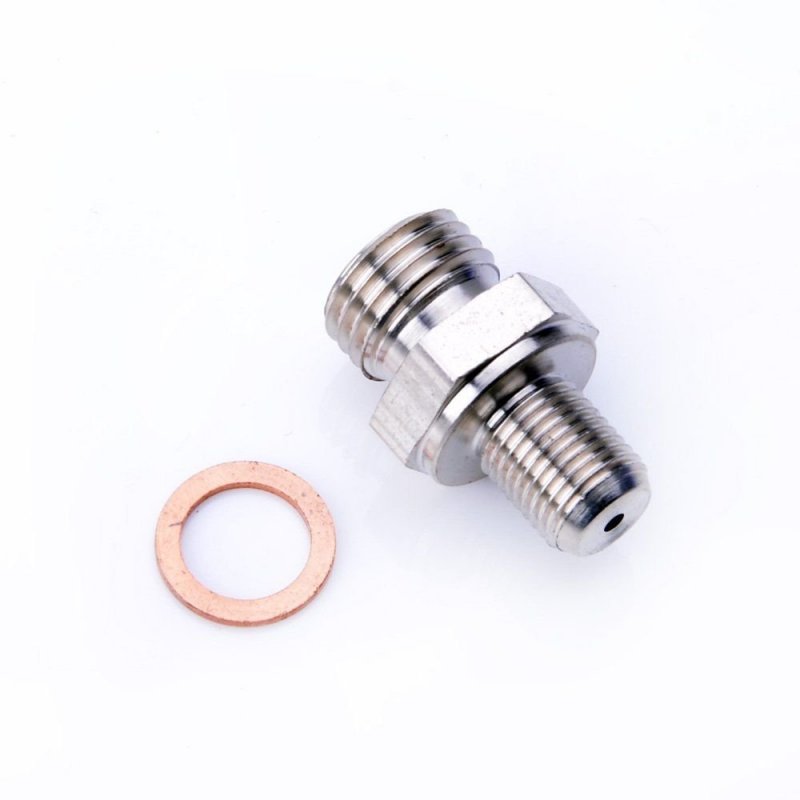 Stainless Turbo Oil Feed Adapter Kit M10 X 0mm To 4 1 5mm For Borgwarner Bv39-020 057 Vw T4 And T5 Transport Td 1 9d