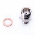 Stainless Turbo Oil Feed Adapter Kit M10 X 0mm To 4 1 5mm For Borgwarner Bv39-020 057 Vw T4 And T5 Transport Td 1 9d