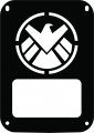 Jeeptails Agent Shield Tail Lamp Light Covers For Jeep Jk Wrangler Black Set Of 2 