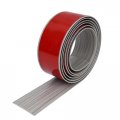 Self Adhesive Floor Transition Strip 2 In Wide Vinyl Cover For Laminate And Carpet Threshold 6 56 Ft Grey Wood Grain Flat 