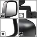 Ch1321259 Passenger Right Side Manual Rear View Door Mirror Compatible With Jeep Wrangler Tj 03-06