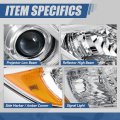 To2503211 Factory Style Projector Headlight Lamp Compatible With Toyota Camry L Le Xle 2012-2014 Passenger Right Side Chrome