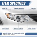 To2503211 Factory Style Projector Headlight Lamp Compatible With Toyota Camry L Le Xle 2012-2014 Passenger Right Side Chrome