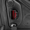 Glossy Black Side Mirror Power Heated Turn Signal Light Puddle Lamp Compatible With 2016-2019 Ford Explorer Replacement For