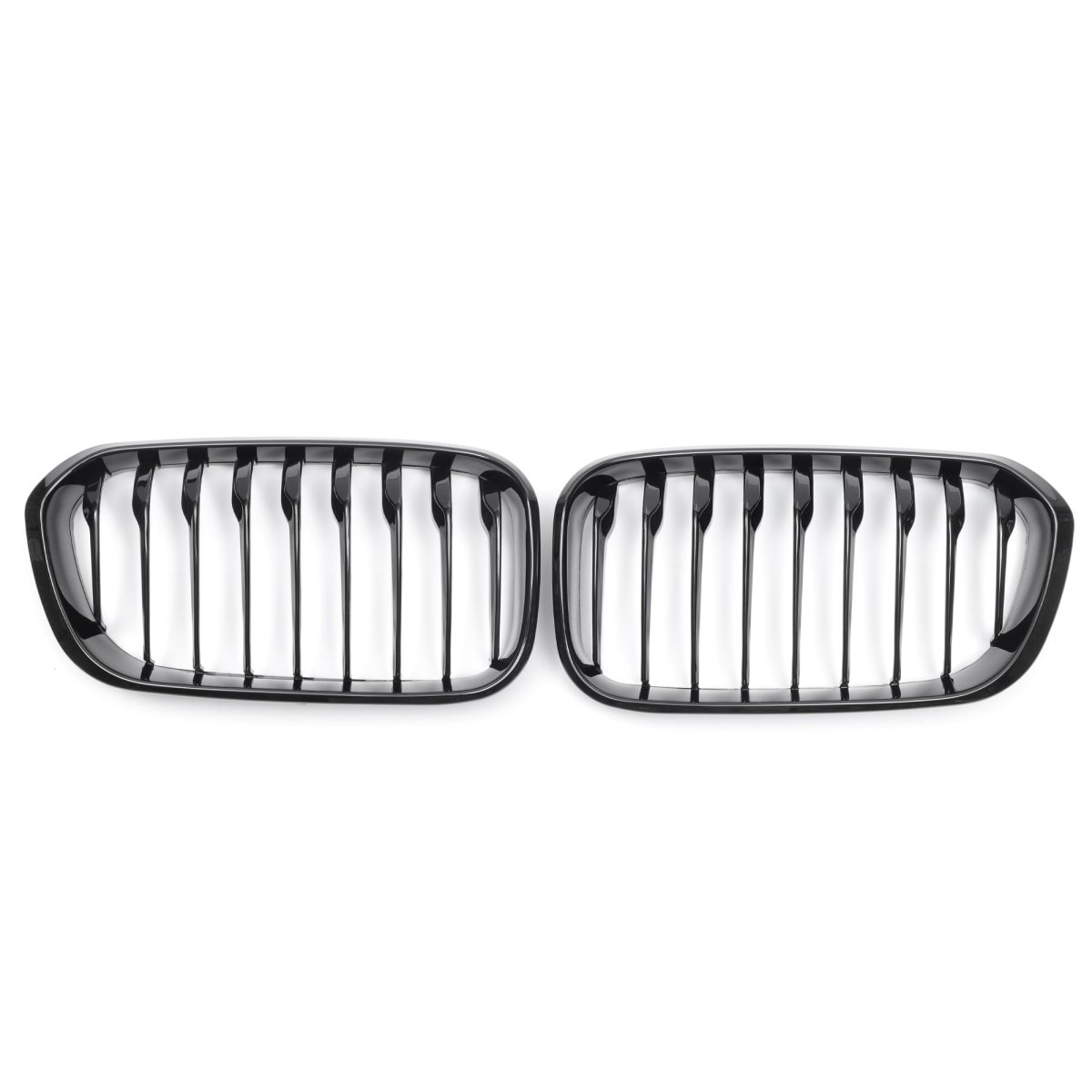 Front Upper Hood Bumper Kidney Grille For Bmw 1 Series F20 25 2018 Gloss Black 1 Pair Oe 51137371685 51137371686