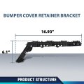 Pit66 Rear Bumper Retainer Bracket Set Left Driver Right Passenger Side Pair For Toyota Corolla 2020-2022 5257602180 5257502180