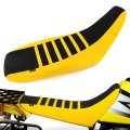 Non Slip Gripper Seat Cover For Dr650 1996 2025 Waterproof Pvc Leather Motorcycle Cushion Striped Grip Enhanced Control And 