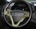 Cabenis Interior Steering Wheel Button Frame Cover Trim For Hyundai Veloster Accessories 2011-2017 Abs Plastic Decorationi