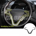 Cabenis Interior Steering Wheel Button Frame Cover Trim For Hyundai Veloster Accessories 2011-2017 Abs Plastic Decorationi