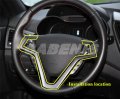 Cabenis Interior Steering Wheel Button Frame Cover Trim For Hyundai Veloster Accessories 2011-2017 Abs Plastic Decorationi