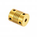 Uxcell 1pcs 3mm To 5mm Aluminum Alloy Shaft Coupling L24 5xd19 5 Flexible Coupler For Encoders And Motors Golden