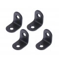 Jojofuny 40 Pcs Patio Door Lock Dice Bag Black Corner Bracket Heavy Duty Shelving Shelf Cast Iron Angle Brackets Heave Brace