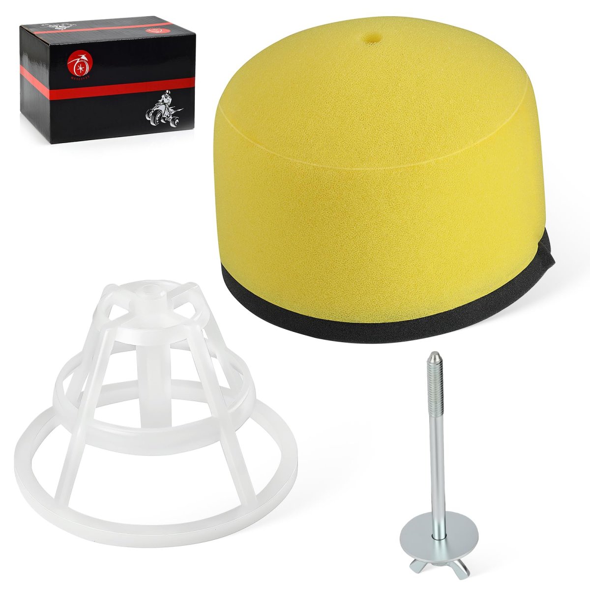 Air Filter And Cage Holder With Bolt For Kawasaki Kx65 2000 2024 Suzuki Rm65 2003 2005 Part 11013 1284 13091 1696