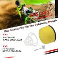 Air Filter And Cage Holder With Bolt For Kawasaki Kx65 2000 2024 Suzuki Rm65 2003 2005 Part 11013 1284 13091 1696