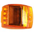 Amber Lens Truck Cab Marker Light 17 Diodes Waterproof Clearance Side Trailer Lights Universal Mount Surface For Rv Bus 