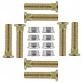 Caltric 8x Wheel Stud With Flange Nuts Compatible Polaris