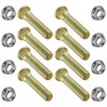 Caltric 8x Wheel Stud With Flange Nuts Compatible Polaris