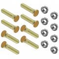 Caltric 8x Wheel Stud With Flange Nuts Compatible Polaris