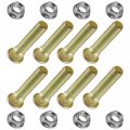 Caltric 8x Wheel Stud With Flange Nuts Compatible Polaris