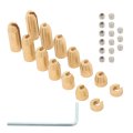 Motorcycle Wheel Spoke Balance Weights Kit 14 Pack Reusable Brass Replacement For Supermoto Dual Sport Cruiser Vintage Dirt 