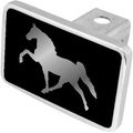 Horse Hitch Cover For Class Iii And Iv Hitches 2 In X Shaft With 4 6 Faceplate Heavy Duty Welded Aluminum Acrylic Chrome Clear 