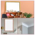 Uxcell Flexible Molding Trim Self Adhesive 16 4ft X 0 31inch Peel And Stick Metallic Mirror Frame Pvc Metal For Wall Car Door