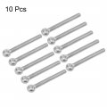 Uxcell M6 X 50mm Machinery Shoulder Swing Lifting Eye Bolt 304 Stainless Steel Metric Thread 10pcs