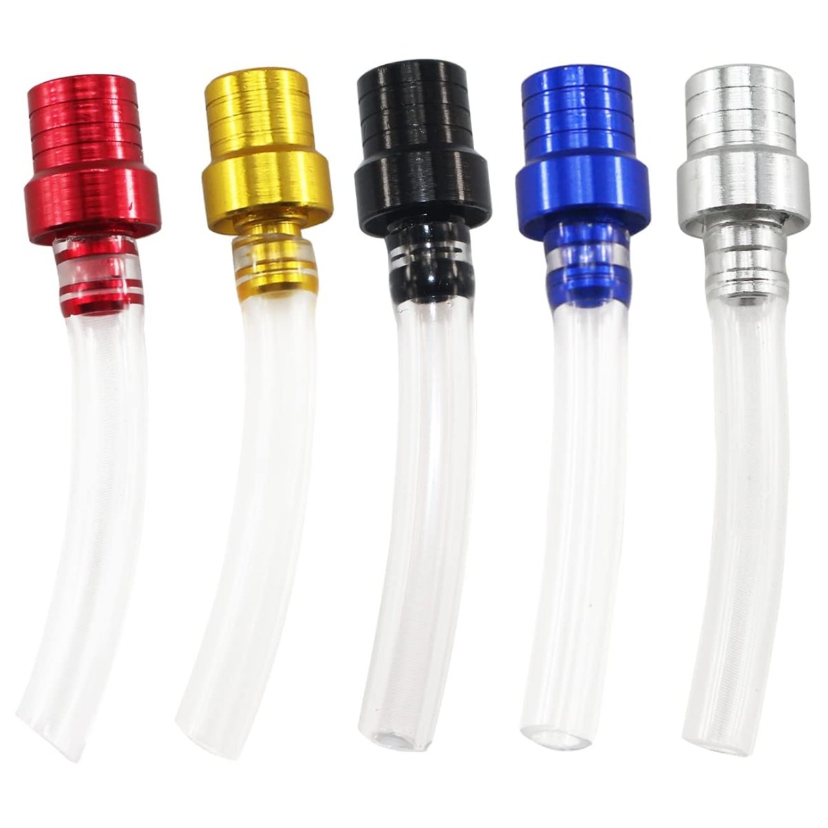 5 Pack Cnc Motorcycle Gas Cap Two Way Breather Tube Vent For Dirt Bike Pit Atv And Off Road Motorcycles 6061 T6 Billet Aluminum