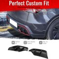 Rear Bumper Lip Lower Side Spat Valance Winglet Canard Protector For 2025 2026 Tesla Model Y Juniper Gloss Black Pp