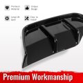Rear Bumper Lip Lower Side Spat Valance Winglet Canard Protector For 2025 2026 Tesla Model Y Juniper Gloss Black Pp