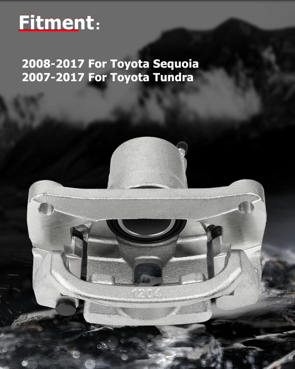 Rear Left Disc Brake Caliper Assembly With Bracket 19b3277 For Toyota Sequoia 2008 2016 And Tundra 2007