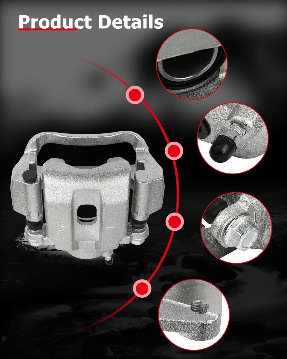 Rear Left Disc Brake Caliper Assembly With Bracket 19b3277 For Toyota Sequoia 2008 2016 And Tundra 2007
