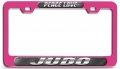 Peace Love Judo Pn 3d Metal License Plate Frame Auto Suv Truck Tag Holder Z61