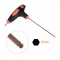 Uxcell 2mm Ball End Hex Key T-handle Wrench Spanner Metric S2 Steel 4 Pcs