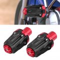 Motorcycle Frame Slider Crash Pad 1 Pair Of 10mm Sliders Anti Falling Protector Red