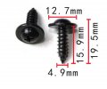 Autobahn88 Door Trim Screw Compatible With Hyundai Kia Sonata Oem 1249205163 Pack Of 10