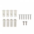 Labwork 14 Pieces Kit Chrome With Screws Bushing Tips Coupe Sun Visor Support Brackets Replacement For 1967-1969 Camaro