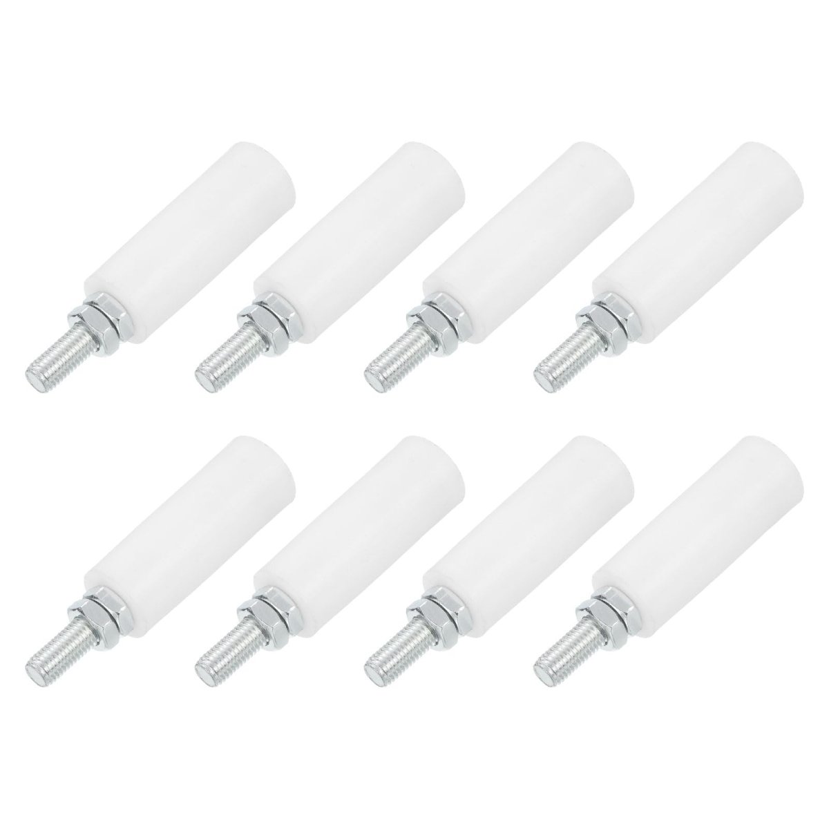 8pcs Slide Gate Guide Roller 3 In Nylon Rollers Support Assembly Universal Door Pulley Wheels For Sliding Rolling And Electric