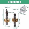 X Autohaux 67618370816 Car Convertible Top Latch Motor Gear Repair Kit For Bmw 323ci 325ci 330ci 645ci 650i M3 M6 Upper Lower